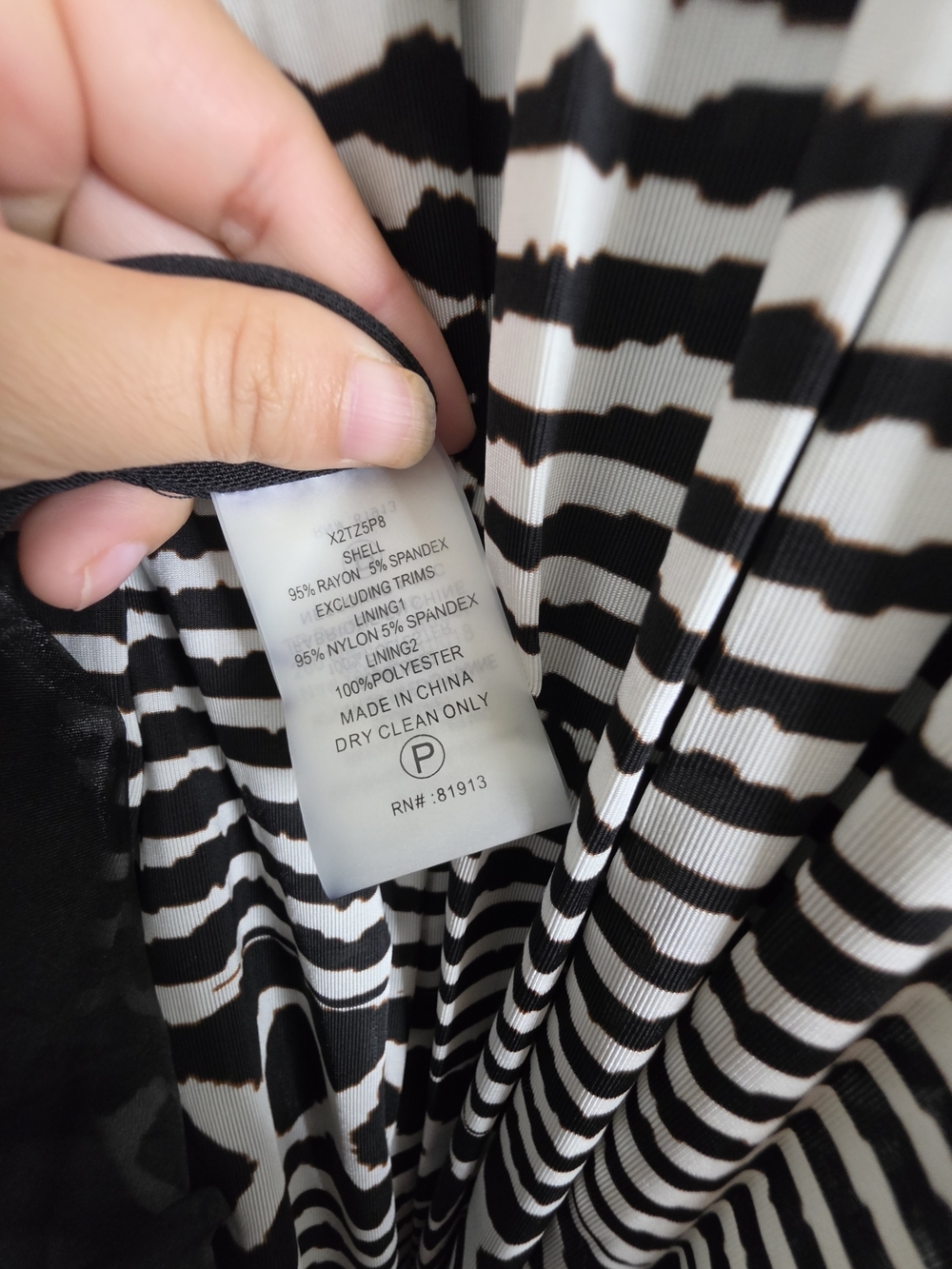 Tracy Reese Anthropologie Womens XS Black White Geometric Ruched Midi Dress - Picture 10 of 16